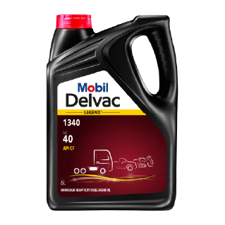 Mobil Delvac Legend™ 1340 บนพื้นหลังขาวไม่มีเส้นขอบดำ