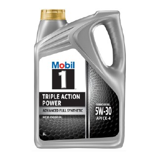 Mobil 1™ Turbo Diesel 5W-30 6L บนพื้นหลังขาว